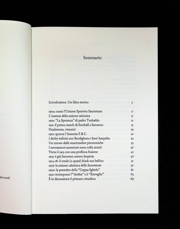 I Pionieri del Football Ponentino Libro Sanremese Calcio 1910 1922 …