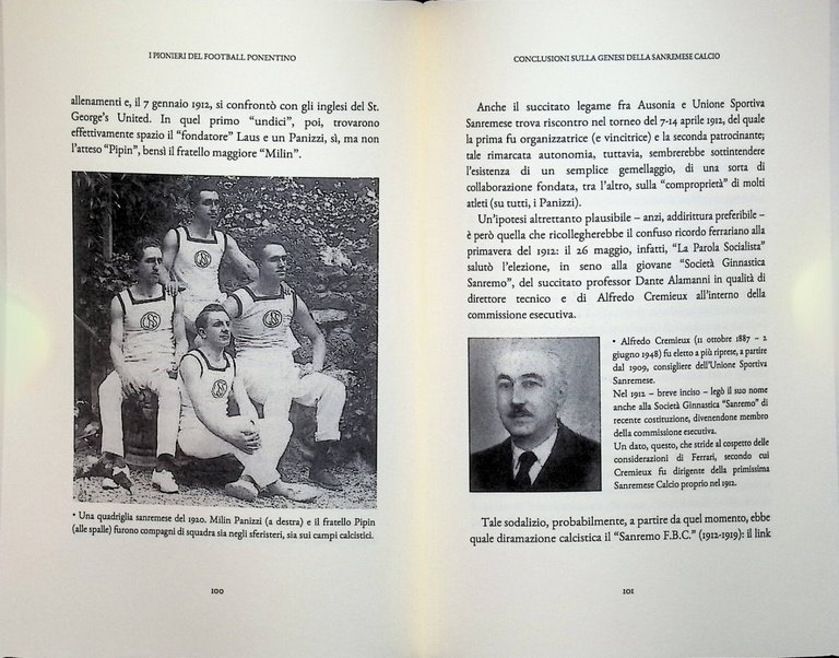 I Pionieri del Football Ponentino Libro Sanremese Calcio 1910 1922 …