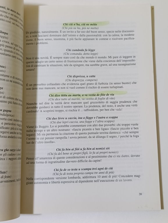 I pruvèrbi di Nosci Paìsi tradotti e commentati. Aforismi, frasi … | Immagine Gallery 7