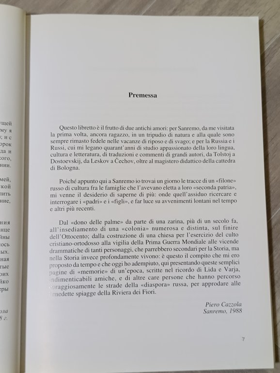 I Russi a Sanremo tra Ottocento e Novecento