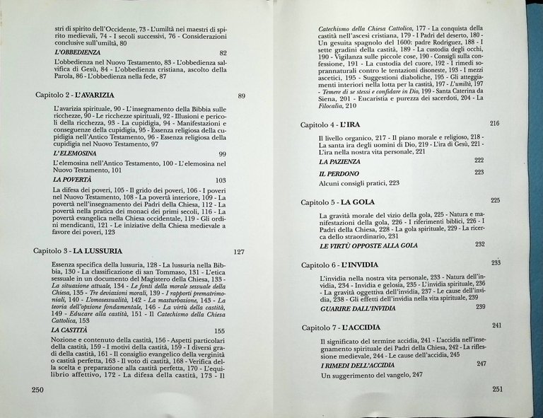 I Vizi capitali e le contrapposte virtù