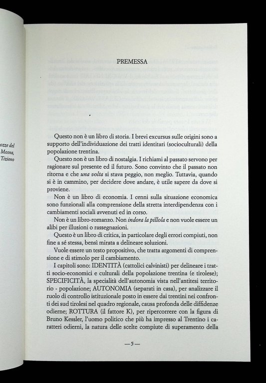 Identità Perduta - L'Autonomia Trentina Alla Deriva - Libro Fabio …