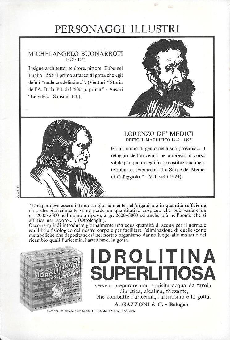 Idrolitina Superlitiosa. Advertising 1964 | Immagine principale