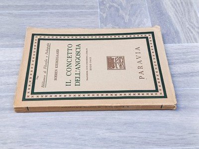 II Concetto Dell'Angoscia - Soeren Kierkegaard - Libro Paravia Filosofia … | Immagine Gallery 4