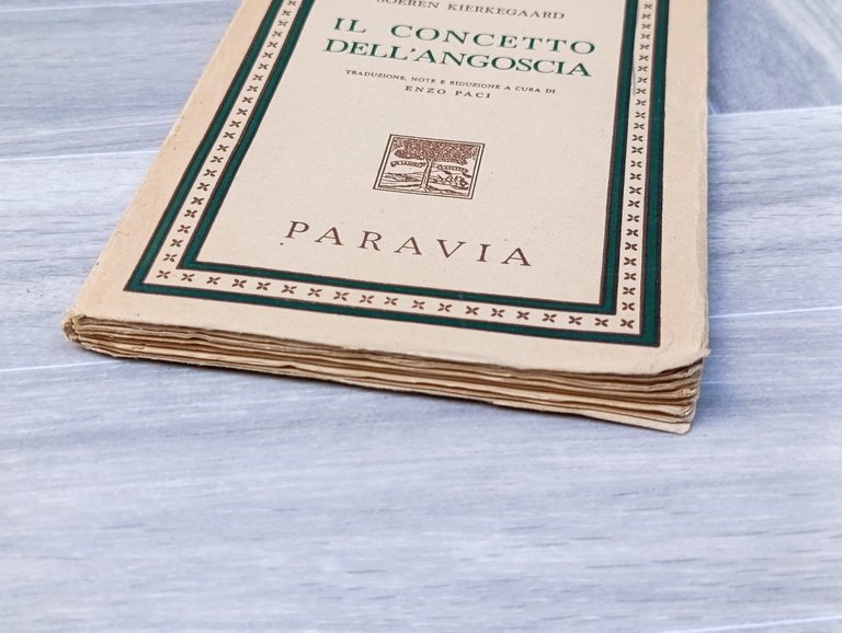 II Concetto Dell'Angoscia - Soeren Kierkegaard - Libro Paravia Filosofia …