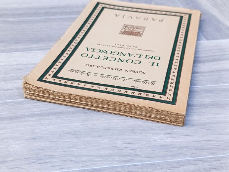 II Concetto Dell'Angoscia - Soeren Kierkegaard - Libro Paravia Filosofia …