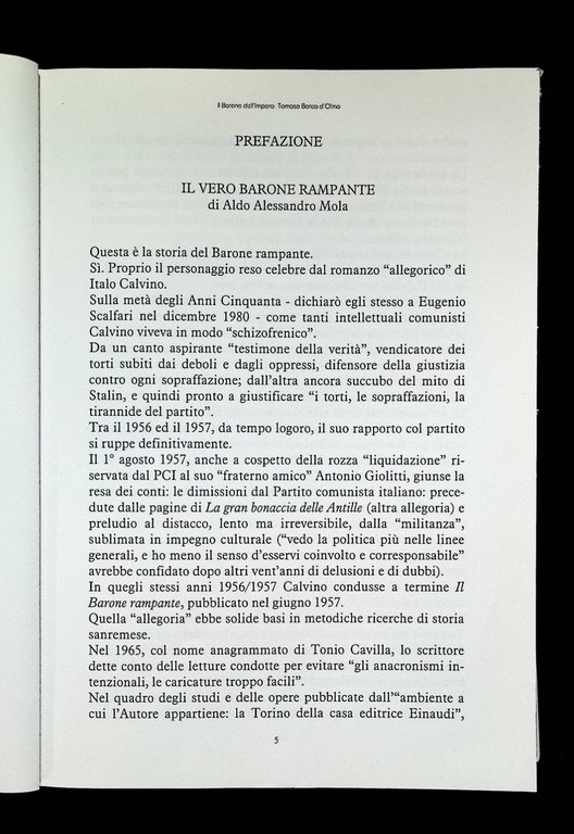 Il Barone dell'Impero Tomaso Borea D'Olmo Libro Fucini Barone Rampante …