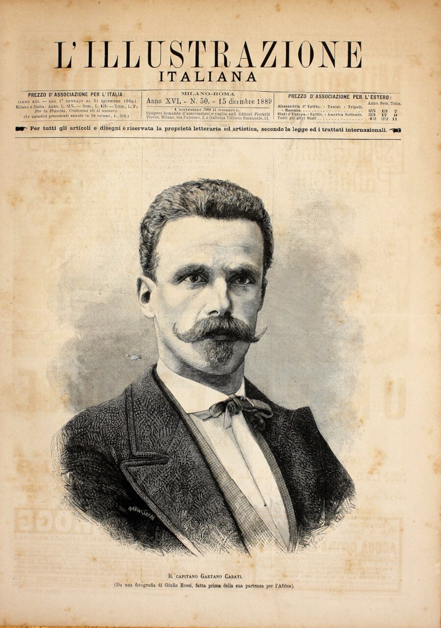 Il capitano Gaetano Casati. Stampa 1889 | Immagine principale