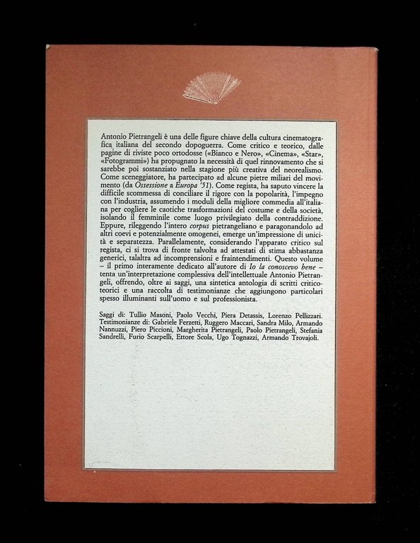 Il Cinema di Antonio Pietrangeli Libro Realismo Commedia all'italiana 1 …