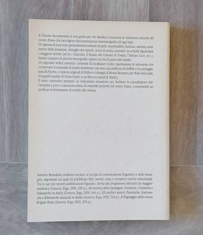 Il Cinema Documentato Libro Amedeo Benedetti Cineteca Griffith Genova 2002
