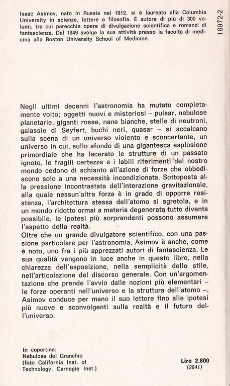 Il Collasso dell'Universo. La Storia dei Buchi Neri