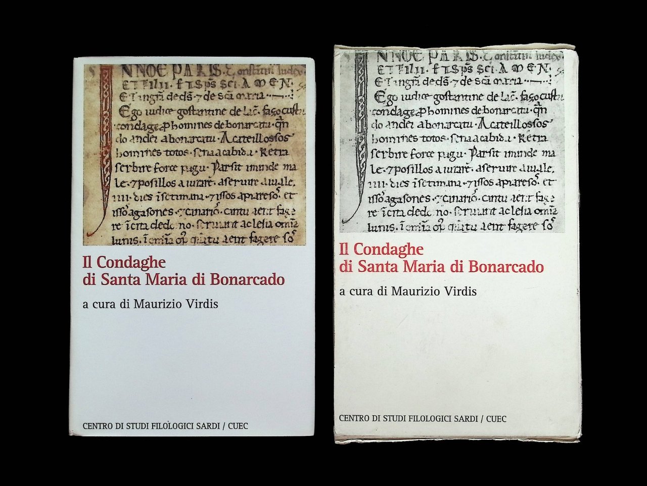 Il Condaghe di Santa Maria di Bonarcado Libro Virdis Cofanetto …