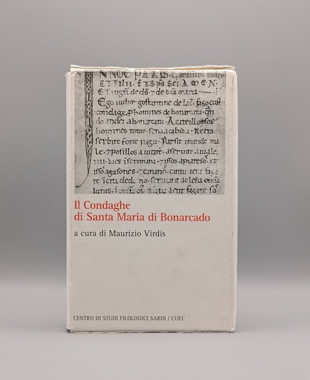 Il Condaghe di Santa Maria di Bonarcado Libro Virdis Cofanetto …