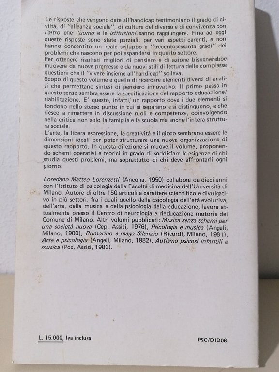 Il Corpo Gioco Rapporto Educazione Riabilitazione Libro Lorenzetti Psicologia