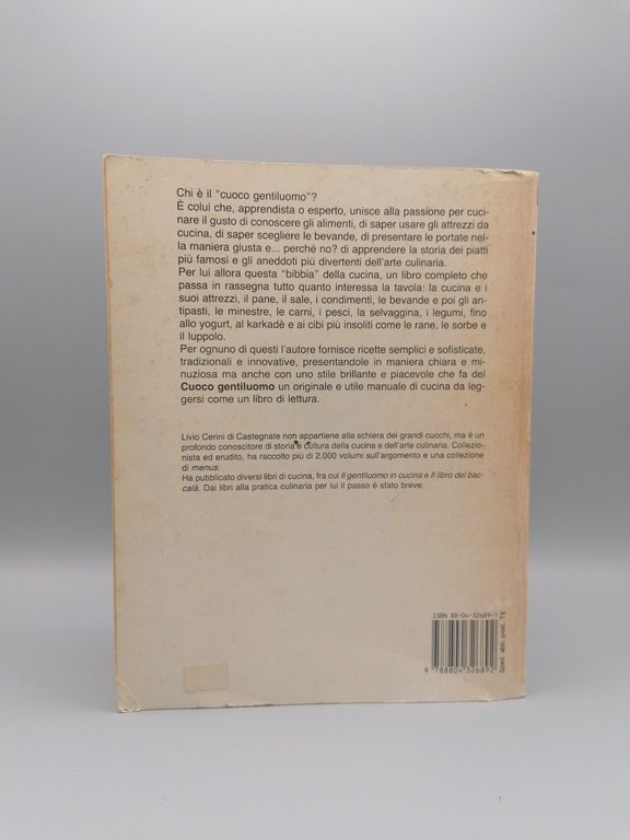 Il Cuoco Gentiluomo Libro Cerini di Castegnate Mondadori 1989 Ricette …