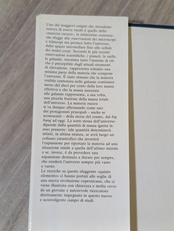 Il cuore oscuro dell'universo. Alla ricerca della «Quinta essenza»