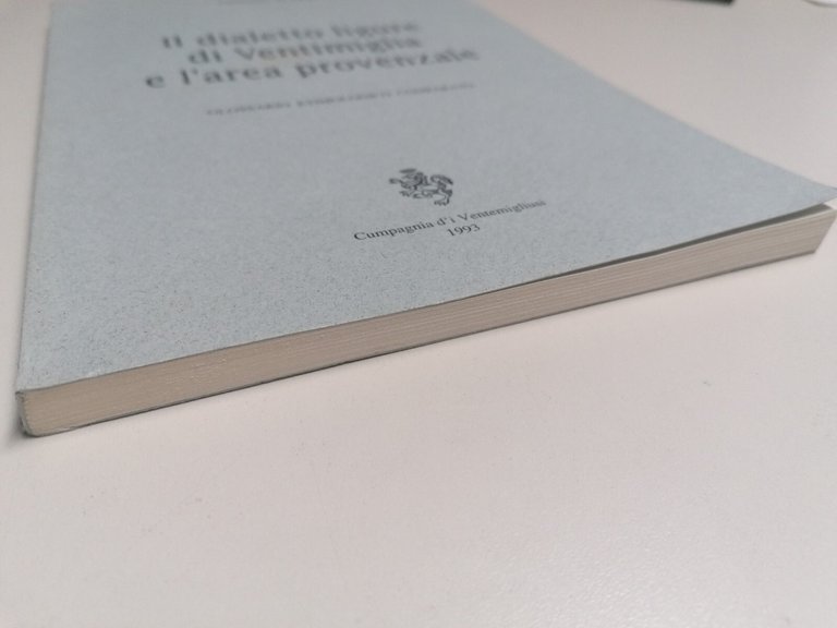 Il Dialetto Ligure Di Ventimiglia E L'Area Provenzale Libro Glossario …