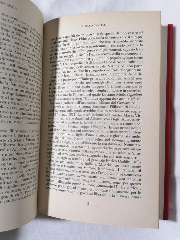 Il Duca Invitto Libro Mario Cervi Emanuele Filiberto di Savoia …