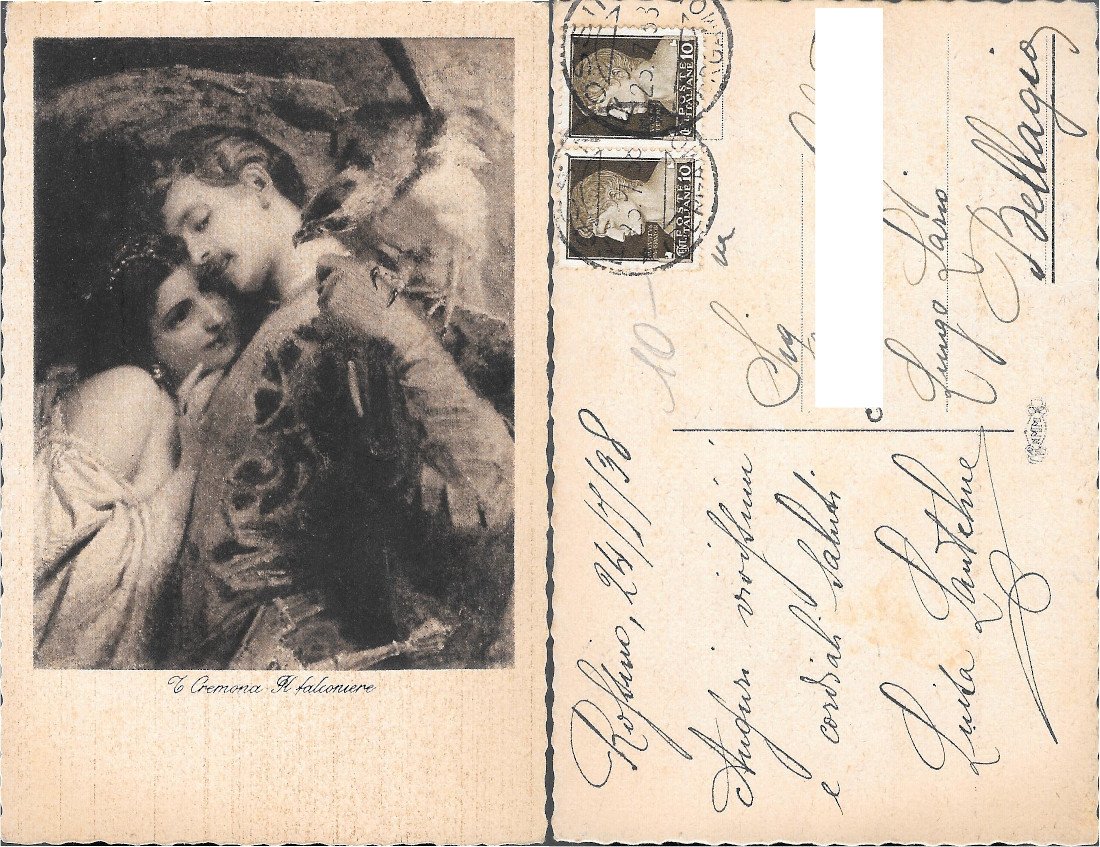 Il Falconiere (T. Cremona). Viaggiata 1938 | Immagine principale