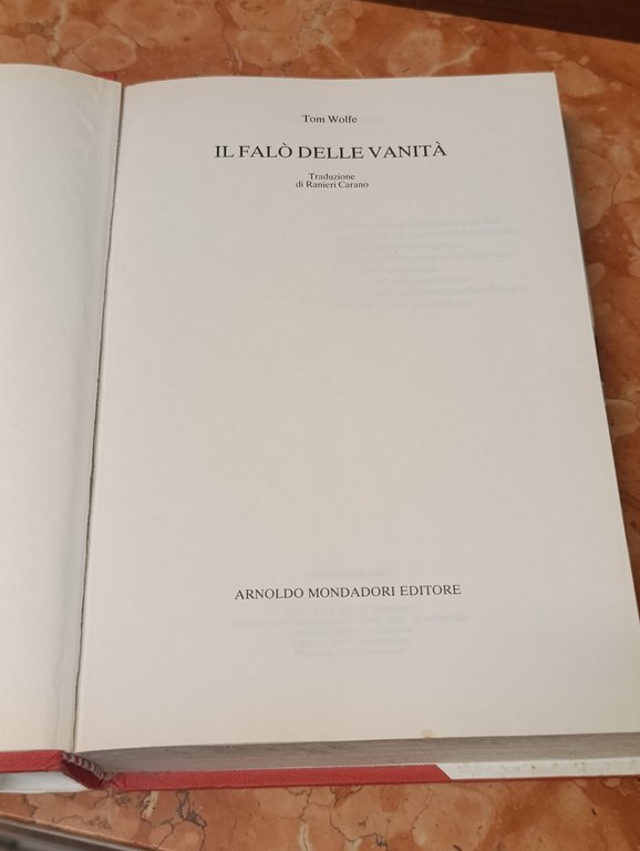 Il falò delle vanità. Prima Edizione | Immagine Gallery 10