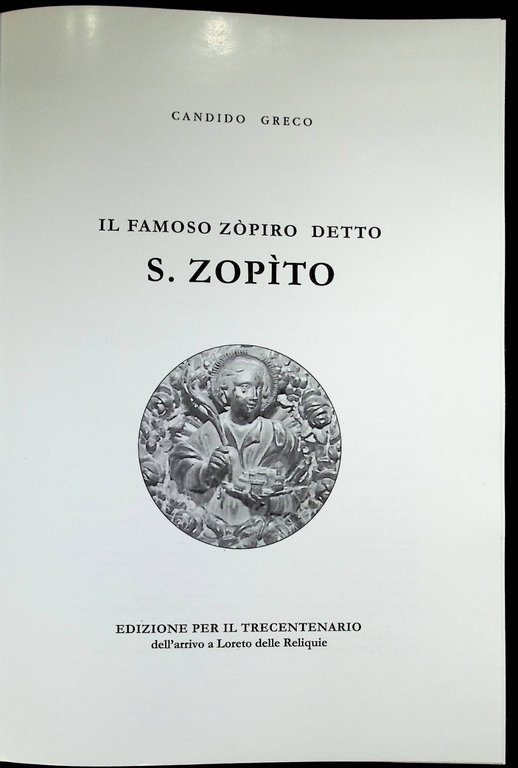 Il Famoso Zopiro Detto S Zopito Libro Candido Greco Trecentenario …
