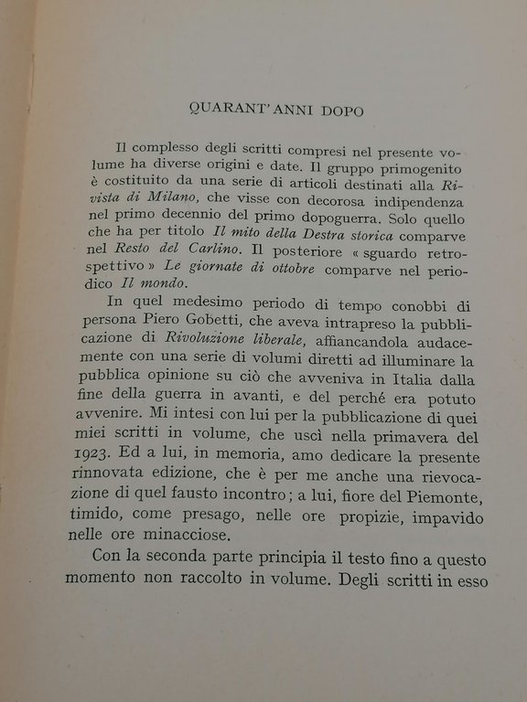 Il Fascismo Visto Da Un Solitario