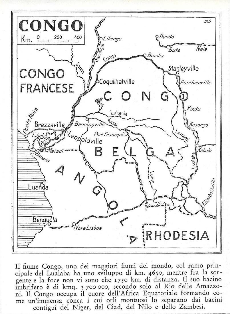 Il fiume Congo. Stampa 1934 | Immagine principale