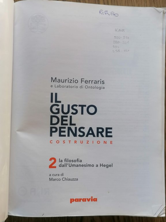 Il Gusto di pensare 2 + Quaderno Competenze + Philosophy …