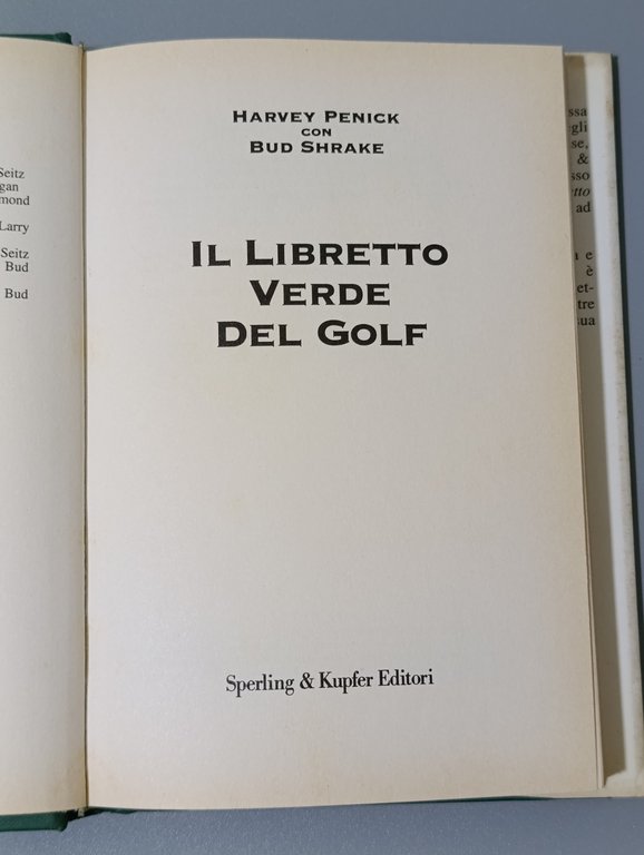 Il libretto verde del golf