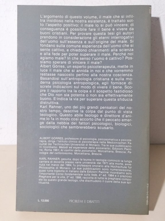 Il Male Le Risposte Della Psicoterapia e del Cristianesimo Libro …