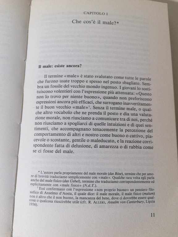 Il Male Le Risposte Della Psicoterapia e del Cristianesimo Libro …