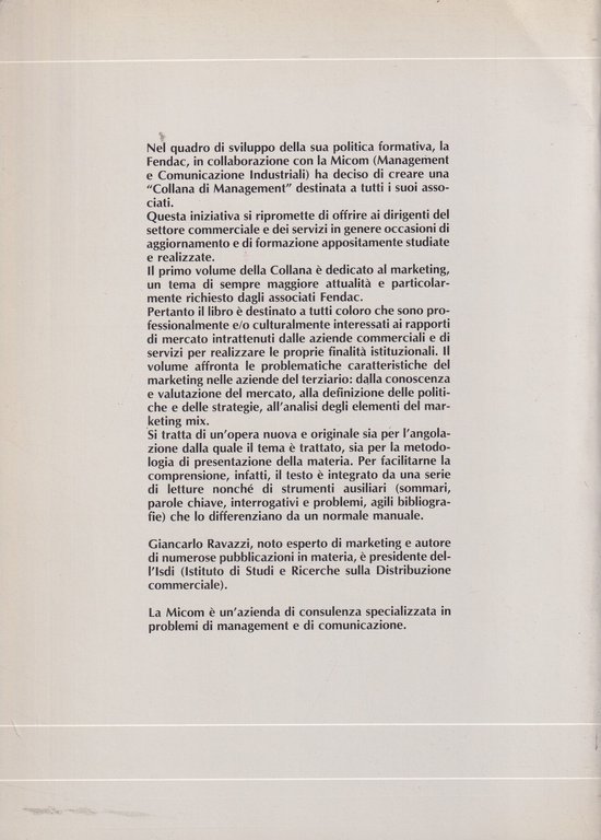 Il Marketing nelle aziende commerciali e di servizi