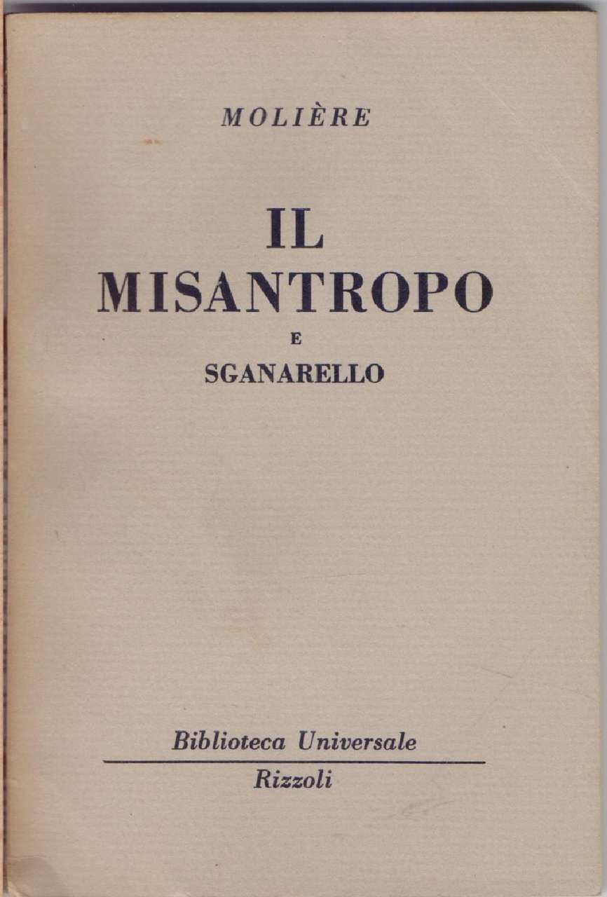 Il misantropo e Sganarello ( 466 B.U.R.) - Molière | Immagine principale