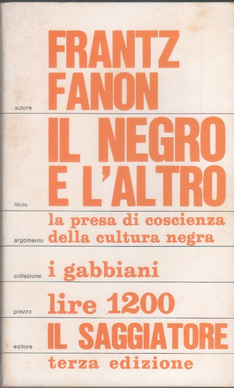 Il negro e l'Altro - Frantz Fanon | Immagine principale