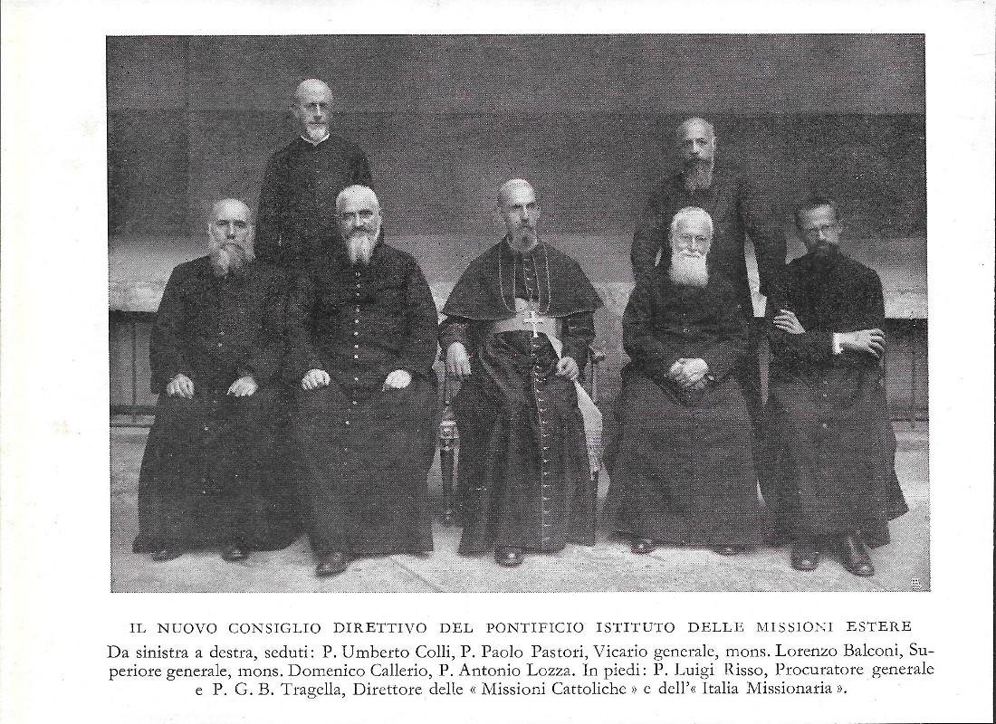 Il nuovo Consiglio Direttivo del Pontificio Istituto delle Missioni Estere. … | Immagine principale