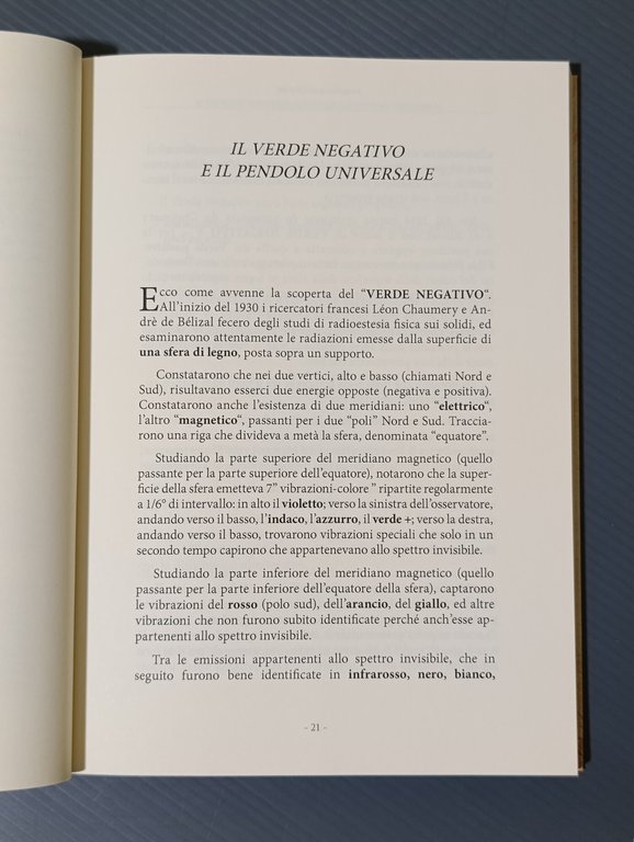Il pendolo universale PU6 e la radiestesia vibratoria