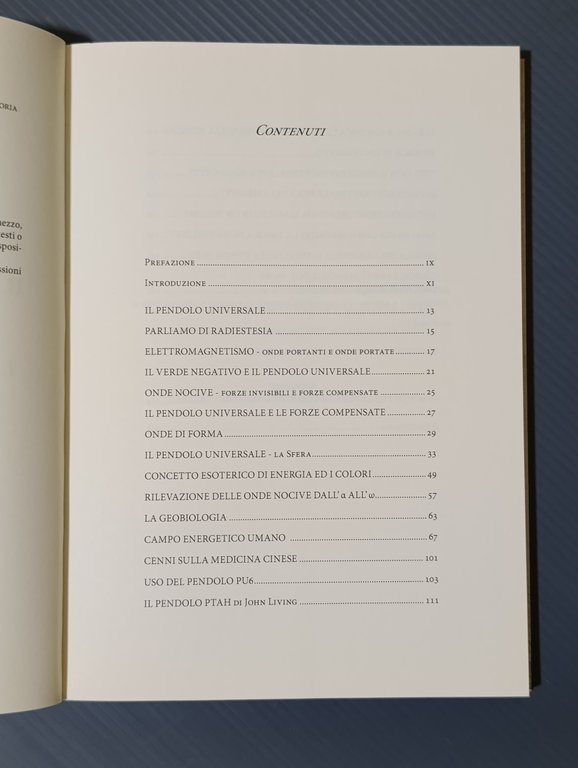 Il pendolo universale PU6 e la radiestesia vibratoria