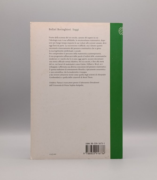 Il Pensiero Matematico Contemporaneo Libro Patras Bollati Boringhieri Scienze