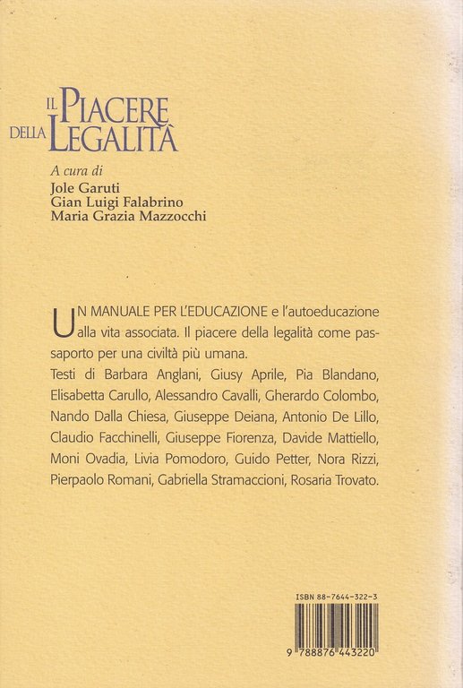 Il piacere della legalità. Idee ed esperienze per la convivenza … | Immagine Gallery 2