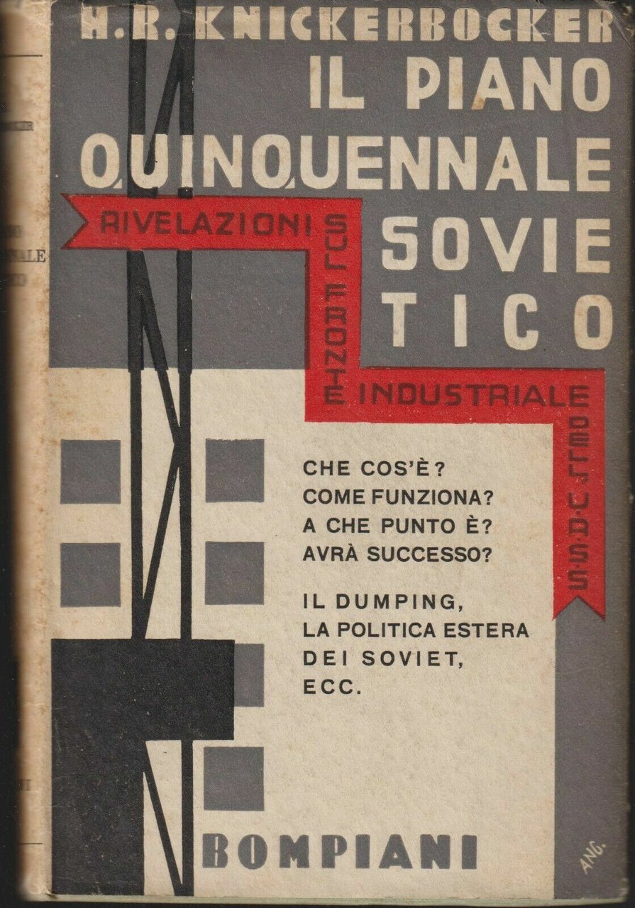 Il piano quinquennale sovietico Libro di H. R. Knickerbocker Bompiani …