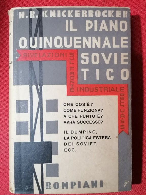 Il piano quinquennale sovietico Libro di H. R. Knickerbocker Bompiani …
