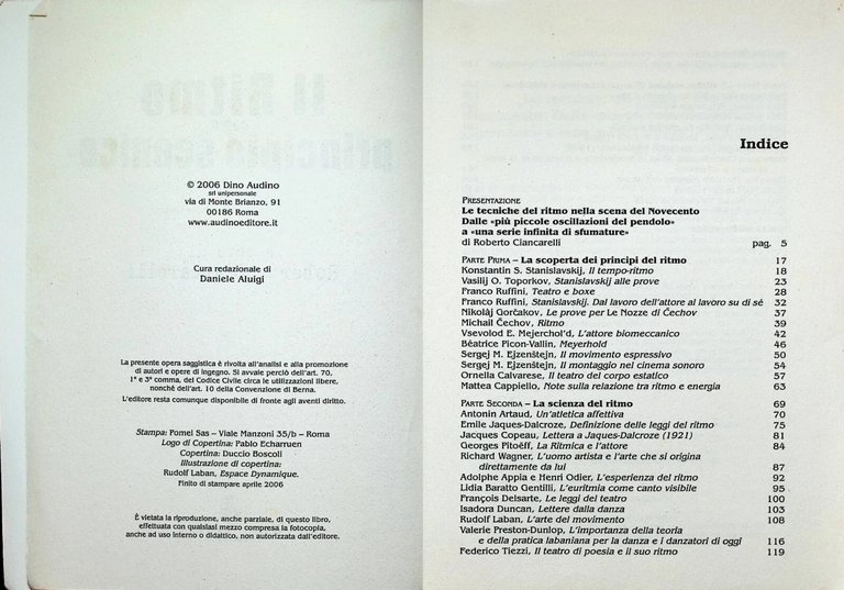 Il Ritmo come Principio Scenico Teatro e Danza del Novecento …
