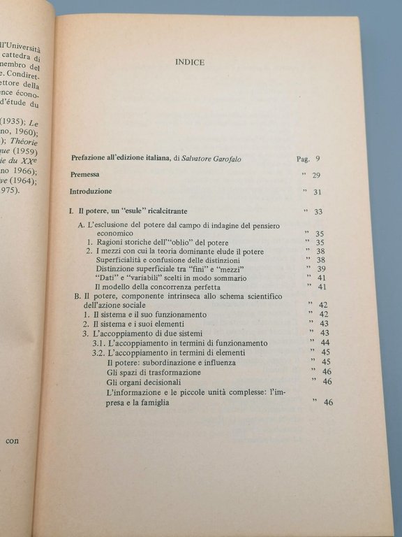 Il ruolo del Potere nell'Analisi Economica - Libro Perroux Franco …
