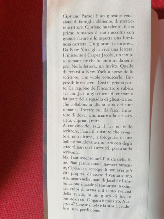 Il segreto di Caspar Jacobi - Libro Alberto Ongaro. 2005 …