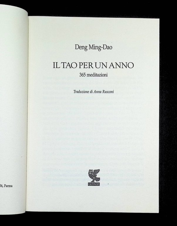 Il tao per un anno. 365 meditazioni