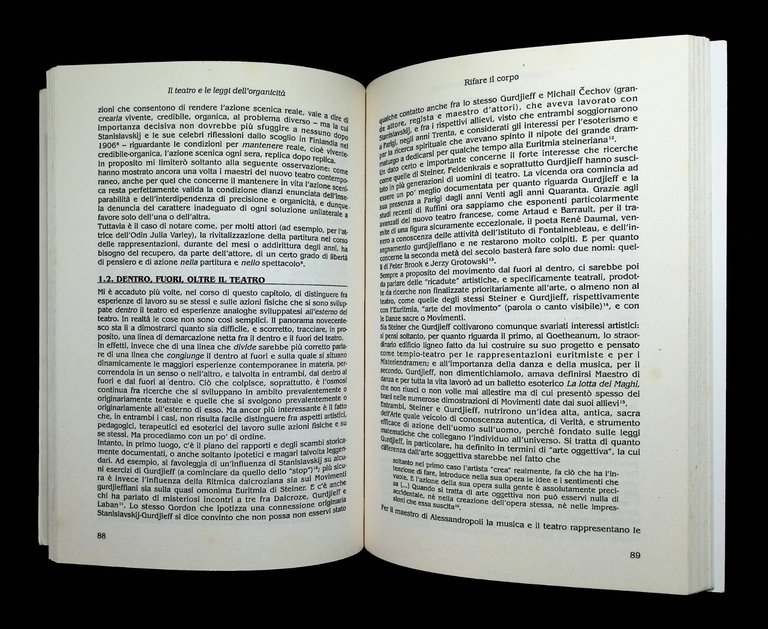 Il teatro e le leggi dell'organicità Ciancarelli Ruggeri Audino 9788875271268