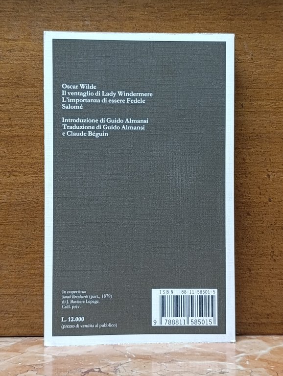 Il ventaglio di Lady Windermere-L'importanza di essere Fedele-Salomé. I Grandi … | Immagine Gallery 2