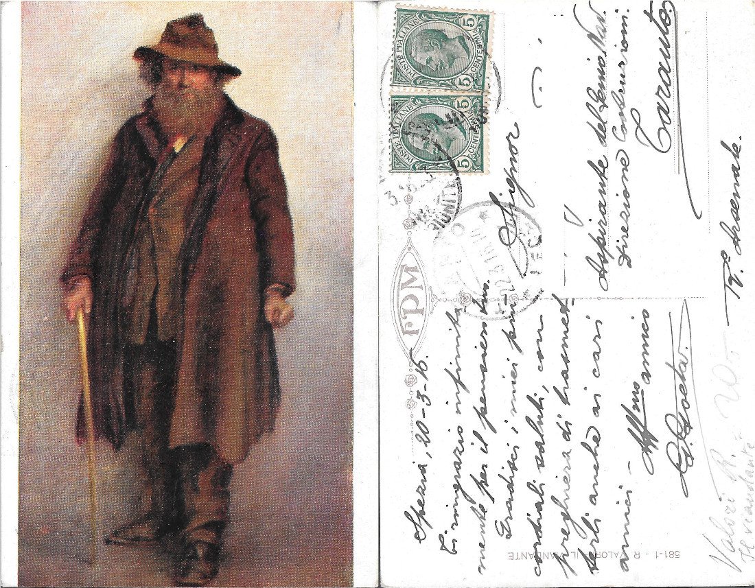 Il Viandante (L. Valori). Viaggiata 1916 | Immagine principale