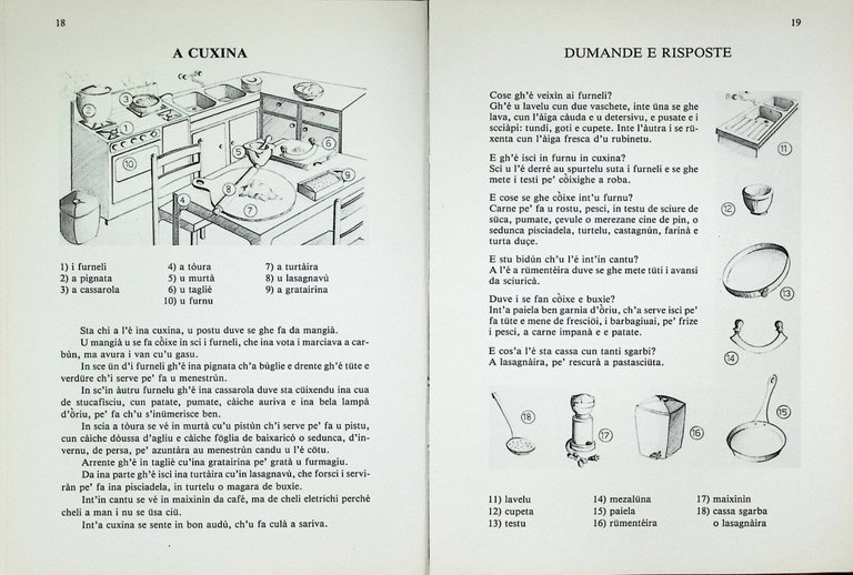 Imparamu u Ventemegliusu Libro Dialetto Ventimiglia Azaretti Villa Crespi 1979