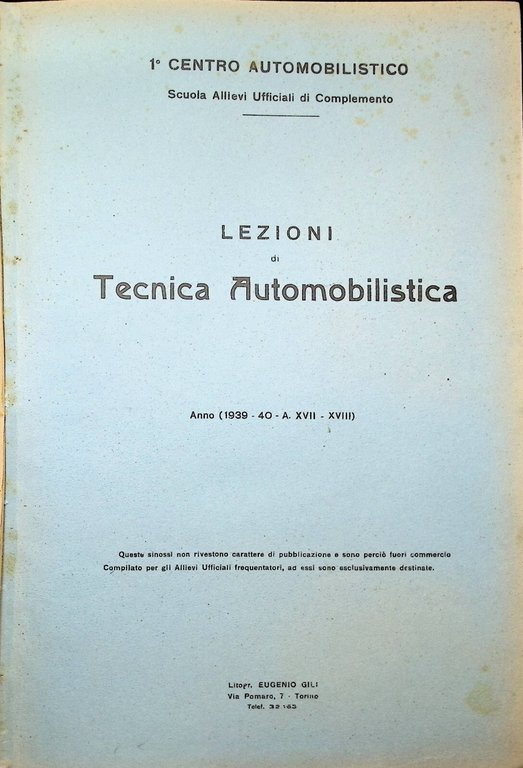 Impiego Automobilismo Militare + Lezioni di Tecnica Automobilistica 2 Libri …